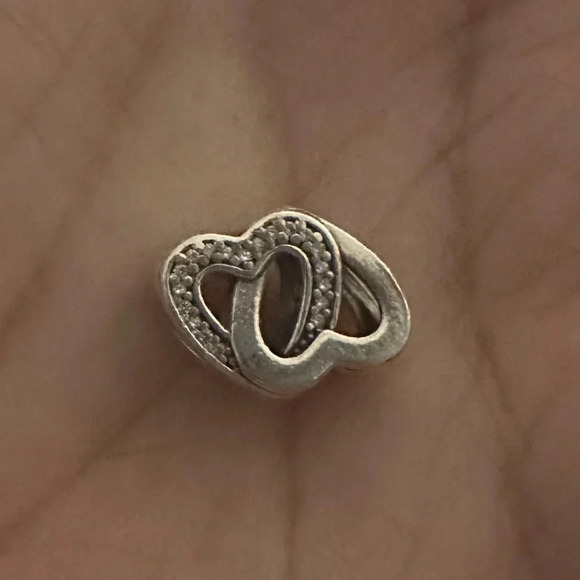 Authentic Pandora Charm Entwined Love Hearts - Picture 2 of 6